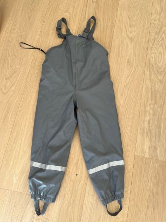 Regenhose gefüttert grau Gr.116
