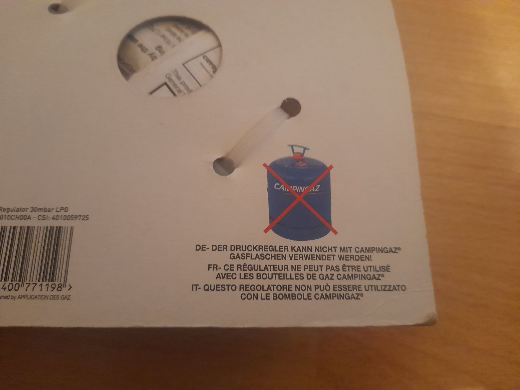 Unità & Adattatore: Campingaz Druckregler 30mbar LPG – Nuovo e nell'imballaggio originale da Lustmühle venduto da chevi03 4