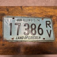 🇺🇸 1972 Vintage Autoschild, ILLINOIS 17386