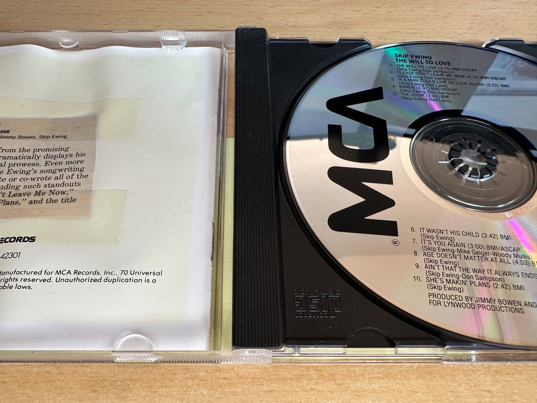 CD: Skip Ewing – The Will To Love – Usato da Rikon im Tösstal venduto da Alpenmutz 2
