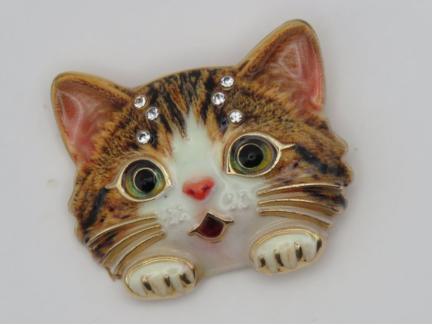 Broschen & Nadeln: Brosche - BÜSI - Emaille - Glitzersteine - 4x3,5cm – Neu und originalverpackt aus Grenchen von Yamahwildstar16 2