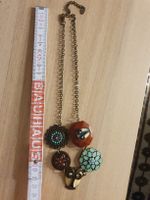 Modeschmuck Kette Boho Stil mit Eule Anhänger Vintage Look