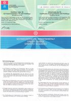 Zert. über 10 OS auf  IA CS Cert. Sur 10 BO sur act CS 1989