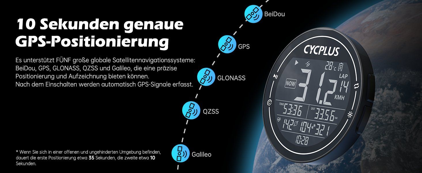 Computer & Strumenti di misurazione: Fahrradcomputer Drahtloses GPS – Nuovo e nell'imballaggio originale da Châtelaine venduto da topshop.switzerland 2