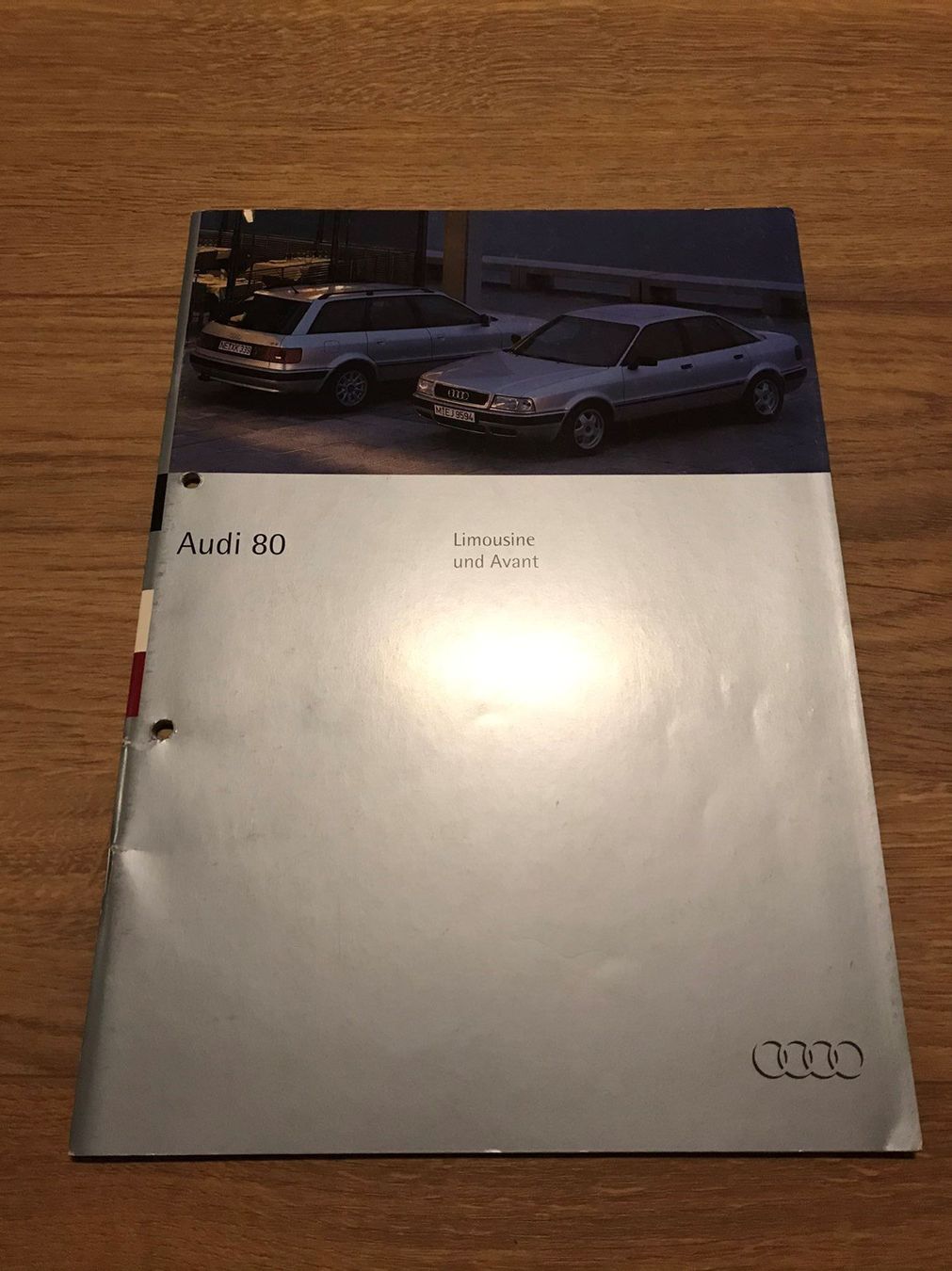 Audi Dokumente: Audi 80 Limousine Avant Januar 1994 – Gebraucht aus Freienstein von Golfbueb