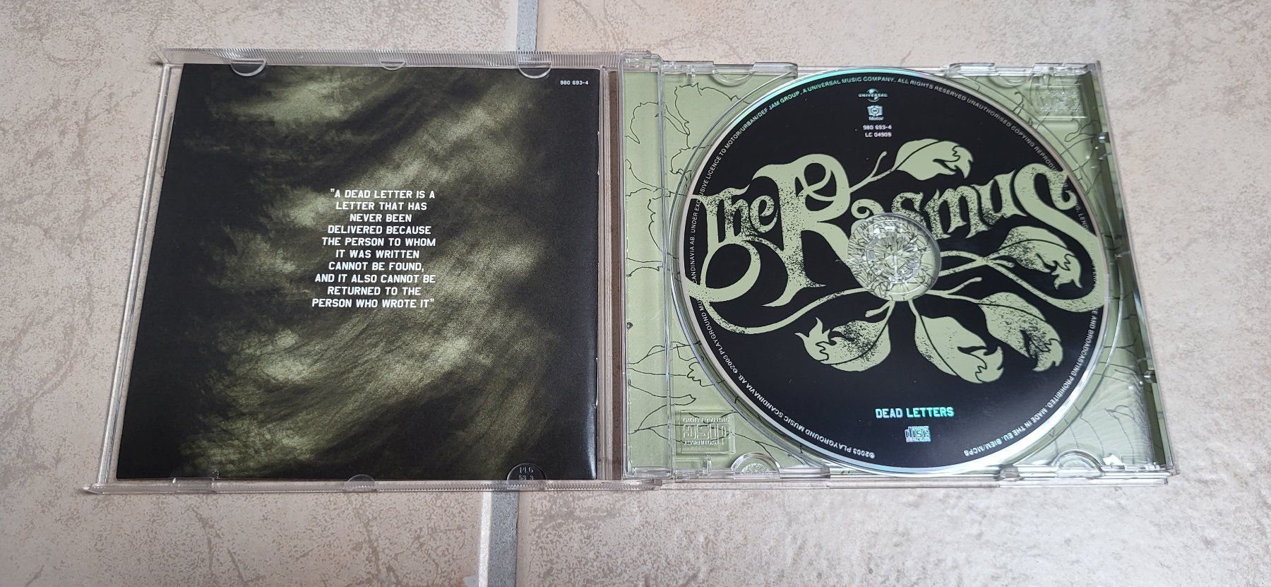 CD: CD - The Rasmus Dead Letters – Usato da Münsingen venduto da Heroism2010 2