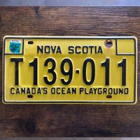 🇨🇦 Vintage Autoschild, Nova Scotia T139-011 - Kanada 