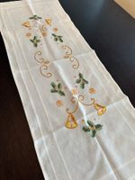Festlicher Tischläufer Baumwolle Handarbeit bestickt - NEU!