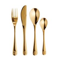 Kinderbesteck goldfarben, Set 4-tlg.