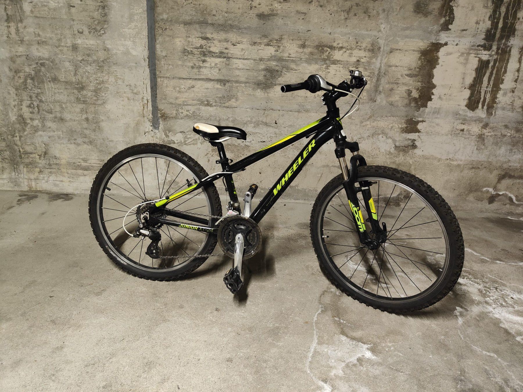 24 zoll fahrrad kindergröße HILAND Climber Mountainbike, 7 Gang Kinderfahrrad MTB mit Federgabel V-Bremse Jugend Mädchen Jugendliche blau Sport & Category:MTB Cross_Shimano CS HG200  12 32 Zähne Ryde 20-24 Zoll Vorderrad Länge:120cm