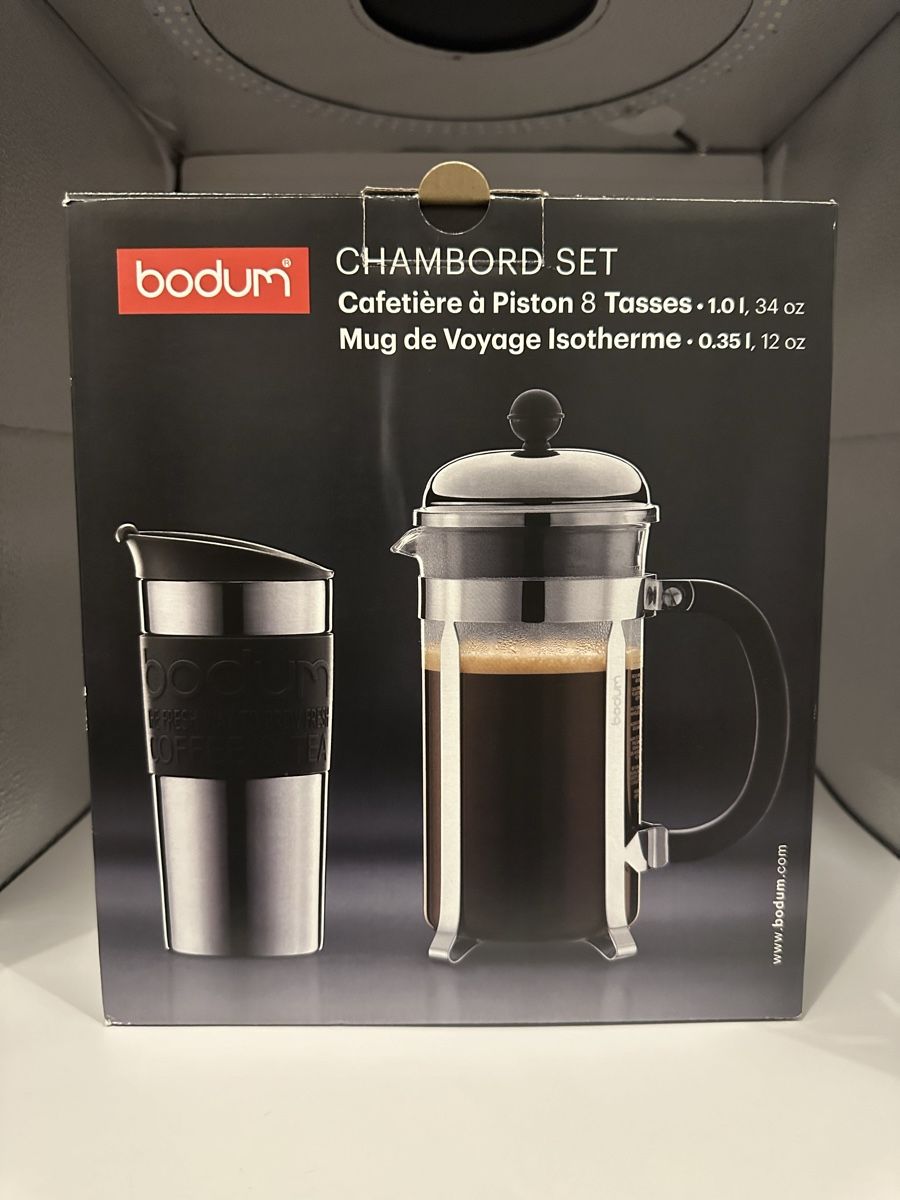 Bodum Macchine per caffè & Macchine per espresso: Bodum Kaffeebereiter Chambord Set – Nuovo e nell'imballaggio originale da Thun venduto da tulu_1995