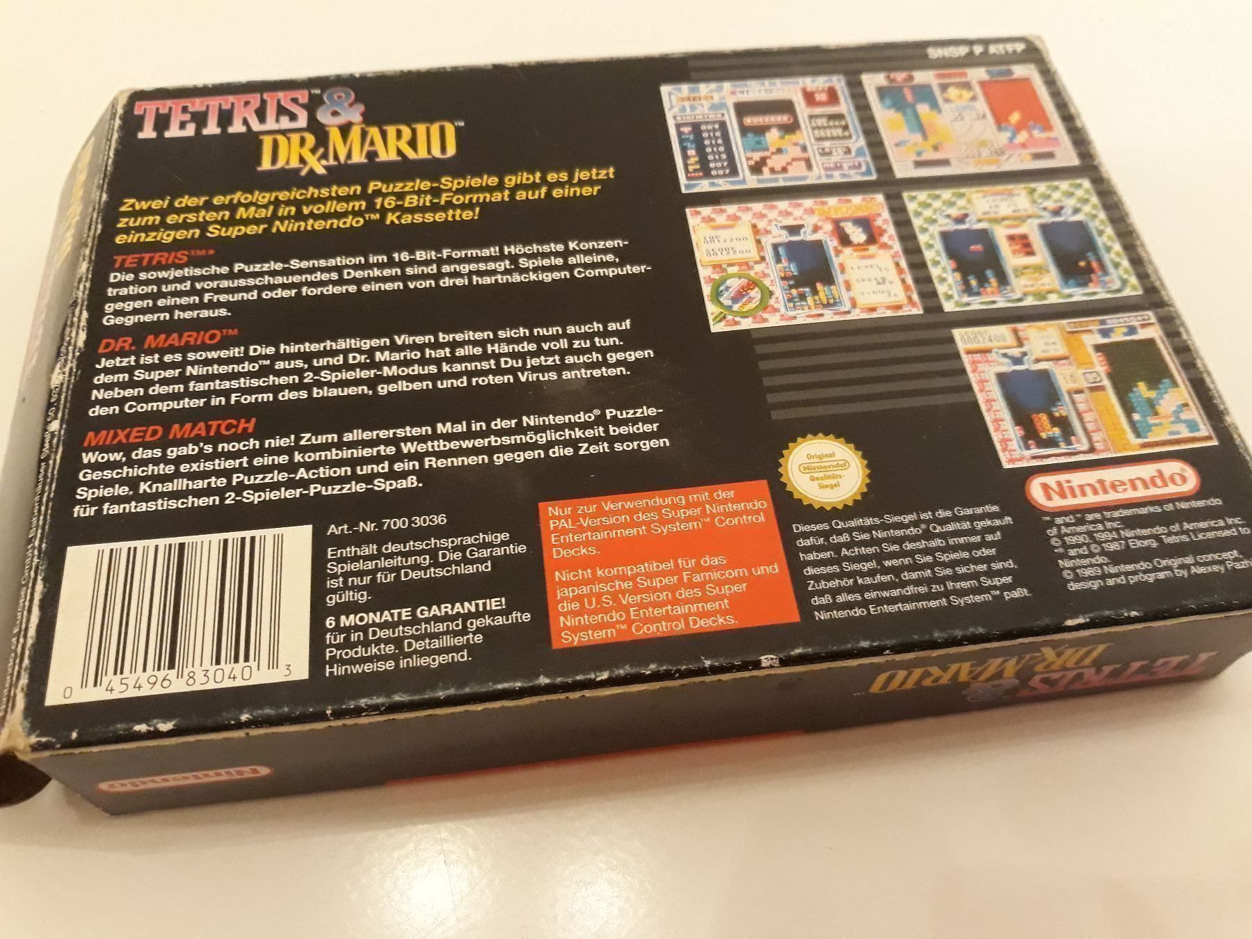 Giochi: Tetris & Dr.Mario Super Nintendo SNES OV – Usato da Aarau venduto da Kaesekuchen2000 6