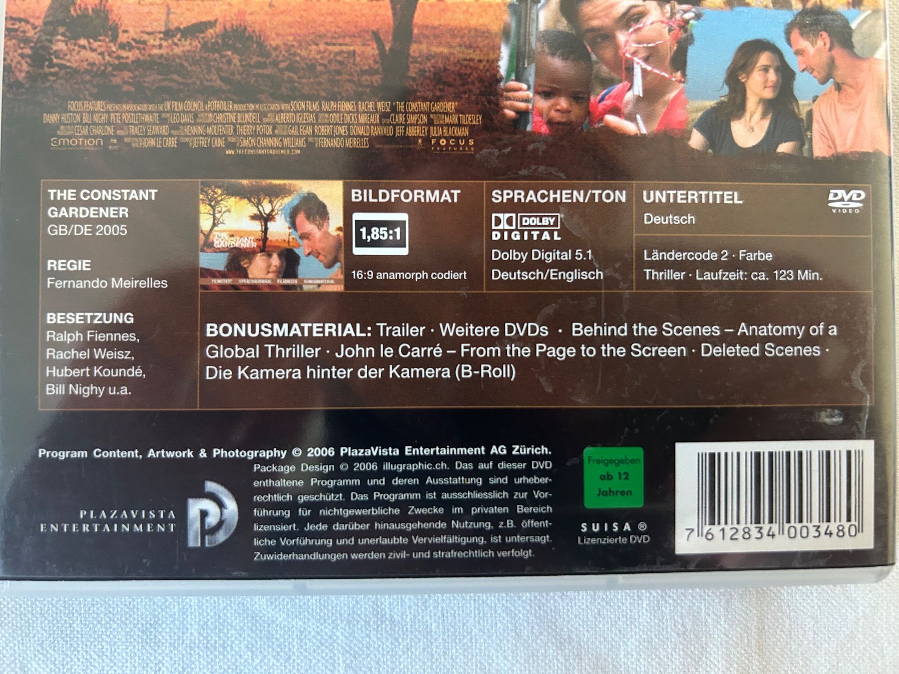 Alle DVDs: DVD "The Contant Gardener" - Drama – Gebraucht aus Sierre von sevenworlds 3