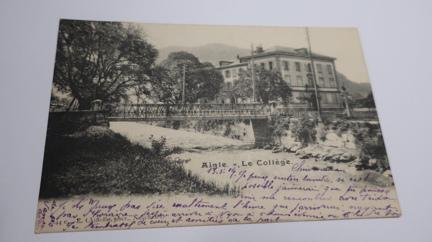 Cartoline postali: Aigle le Collège  1904 – Usato da Cormoret venduto da Pascalll2001 1