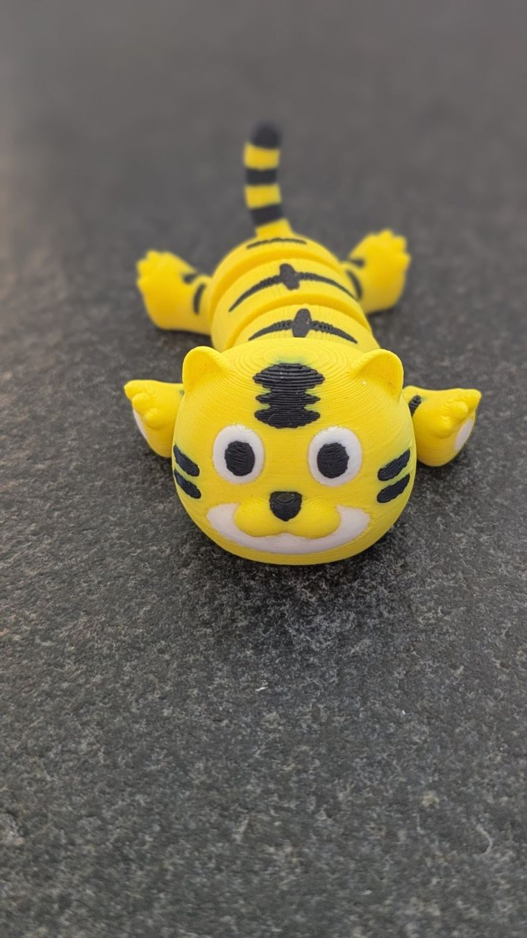 Figuren: Mini Tiger – Bewegliche Figur (Flexi Fidget) – Neu (gemäss Beschreibung) aus Staufen von El3D 2