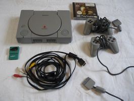 Sony Playstation 1 Konsole Joypads Card Kabel Game