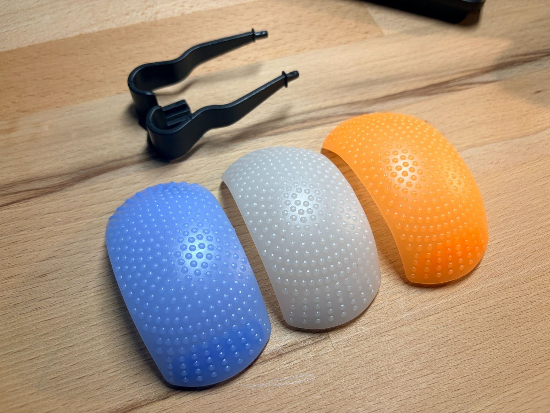 Flash: Kit 3 diffuseurs flash pop-up (blanc, orange, bleu) + suppor – Usato da Collombey venduto da mbk1870 2