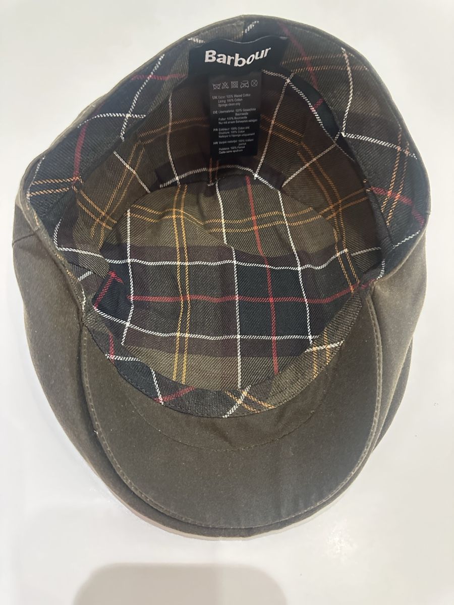 Barbour Copricapi, berretti & cappellini: Barbour flat cap hut kappe Mütze gr 59 oder 7 3/8 – Usato da Oberwil BL venduto da Nileferd 2