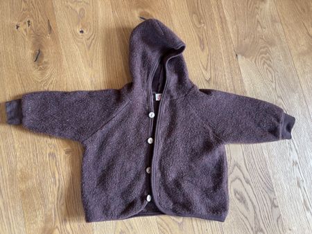 Engel Wollfleece Jacke braun Grösse 74/80 gebraucht