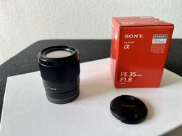 Sony FE 35mm F1.8 Objektiv E-Mount Top Zustand