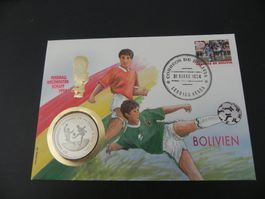 Münzbrief Sâo Tomé Principe 1000 Dobras 1994 - Fussball WM