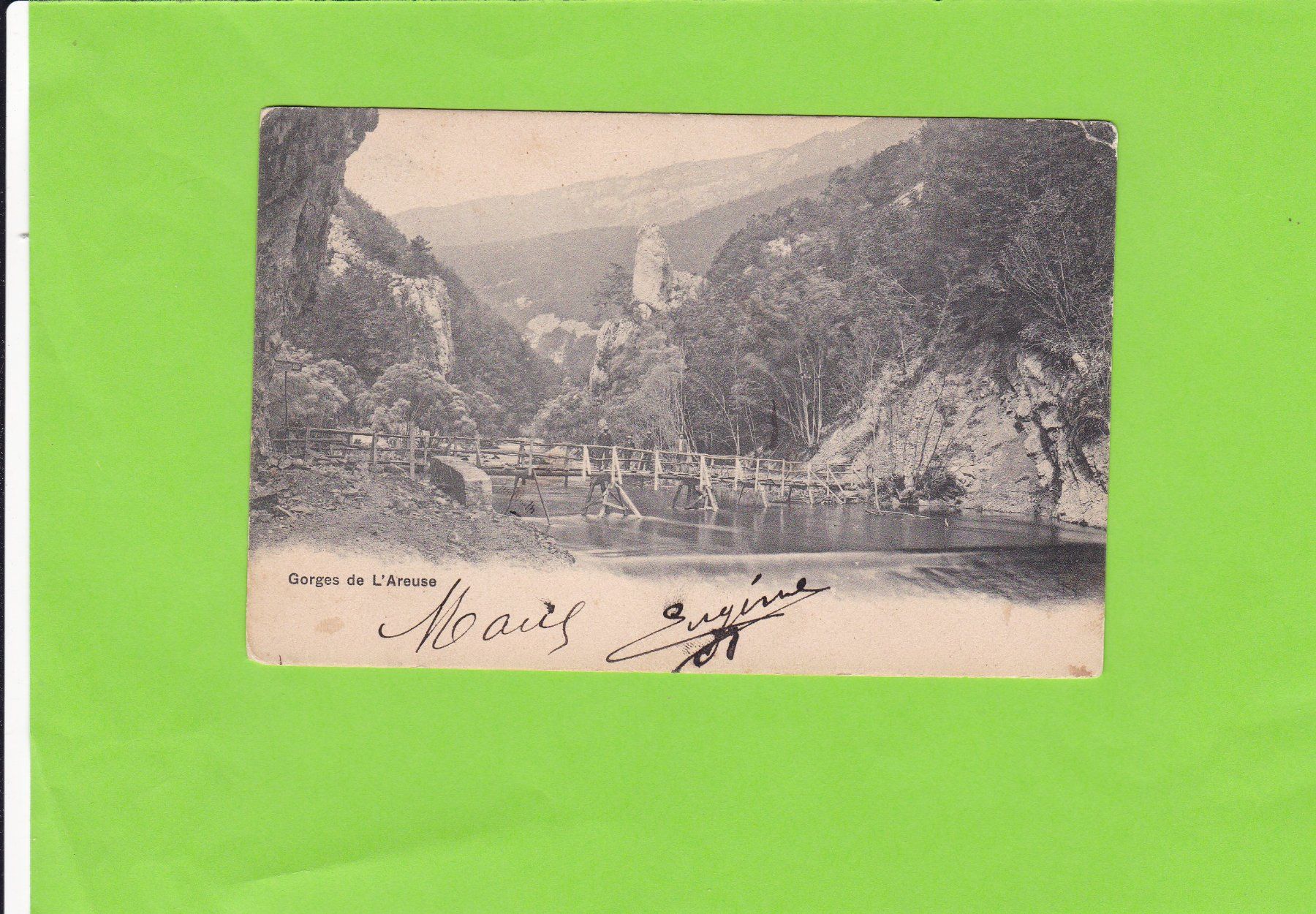 Cartoline postali: Gorges de L'Areuse – Usato da St. Peterzell venduto da neckertal