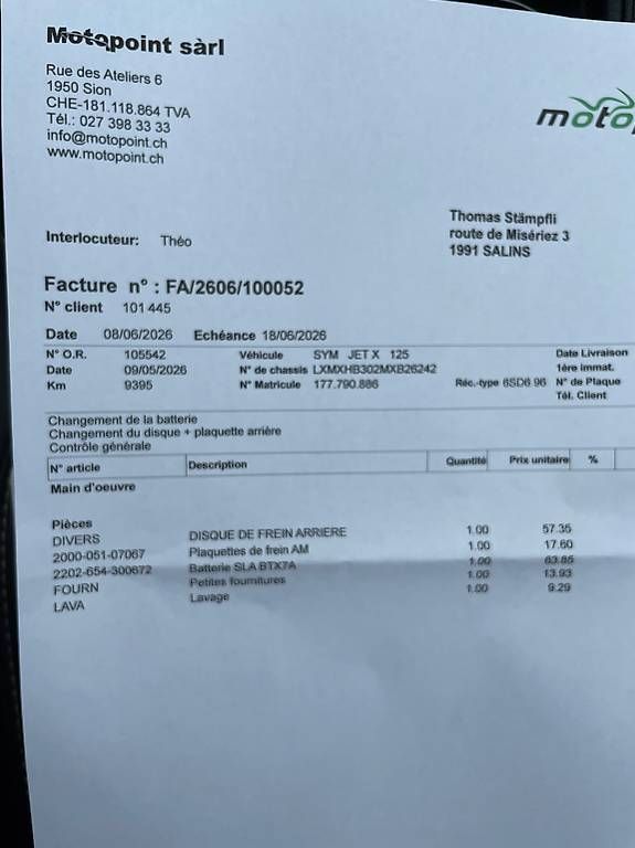 Scooters: Scooter Sym Jet 125 – Gebraucht aus Misériez (Salins) von ndf_bby7 3