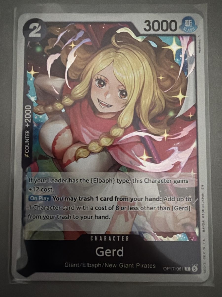 Bandai Sammelbilder & Trading cards: OP17-081 Gerd – Neu (gemäss Beschreibung) aus Gossau SG von Makijali