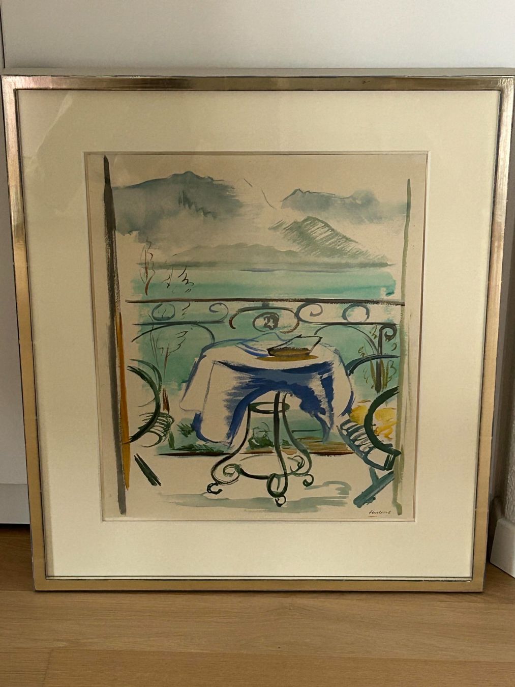 Tableaux: Balkon an der Riviera - Ernest Hubert – Neuf (Voir description) à Zofingen par dioklecijan