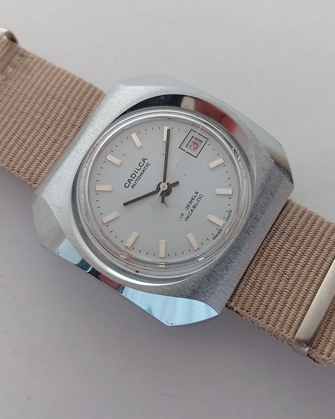 Orologi: Cadilca Automatic Herrenuhr - Schweizer Qualität, 1970er – Usato da Basel venduto da Givens_Watches 1