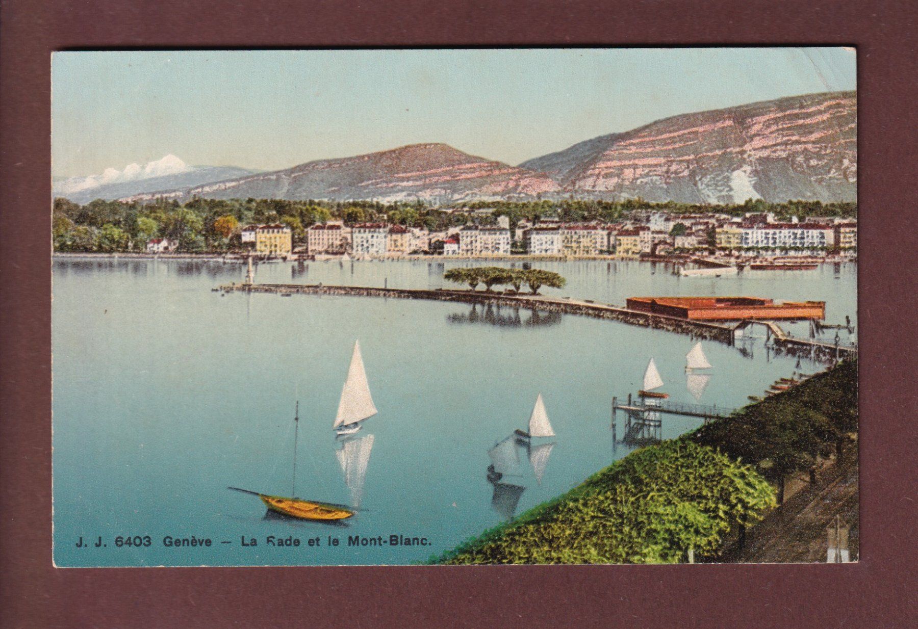 Cartoline postali: GENEVE - La Jetée – Usato da Pully venduto da nicecards