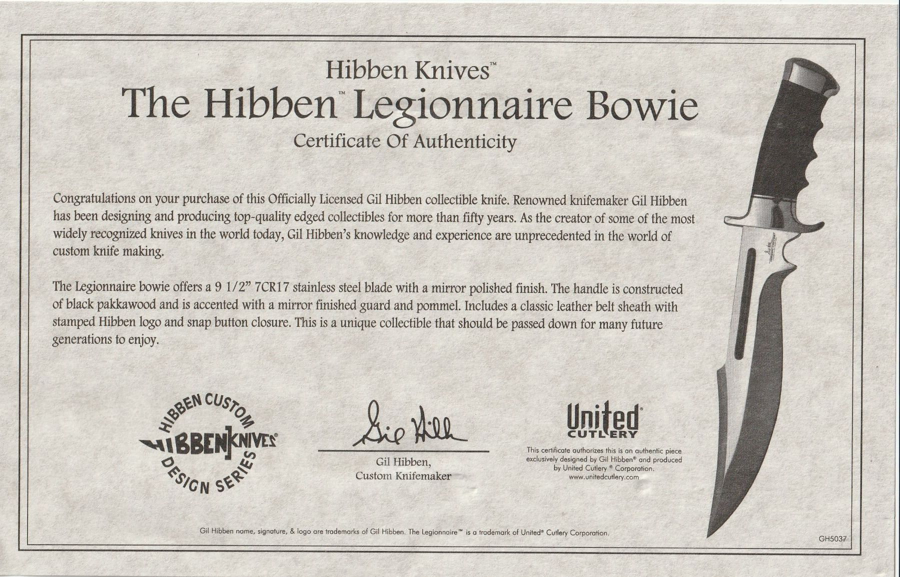 Coltellini militari: United Cutlery Legionnaire Bowie – Usato da Eschenbach SG venduto da Hoerbys 2