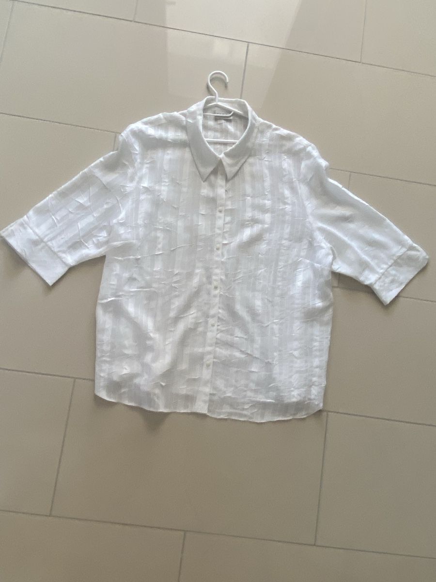 C&A Blusen: C&A weisse Bluse mit 3/4-Ärmeln Gr. 52 – Gebraucht aus Rorschach von Lauraq12 2