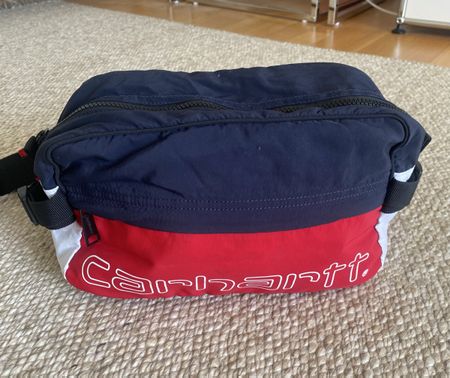 Carhartt Hüfttasche, Bauchtasche, Navy/Rot, Neuwertig!