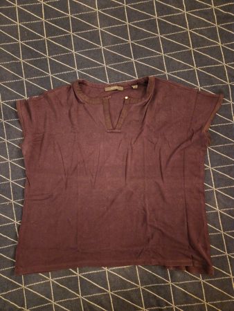 Esprit Damen Shirt Gr. M Sommershirt violett Top