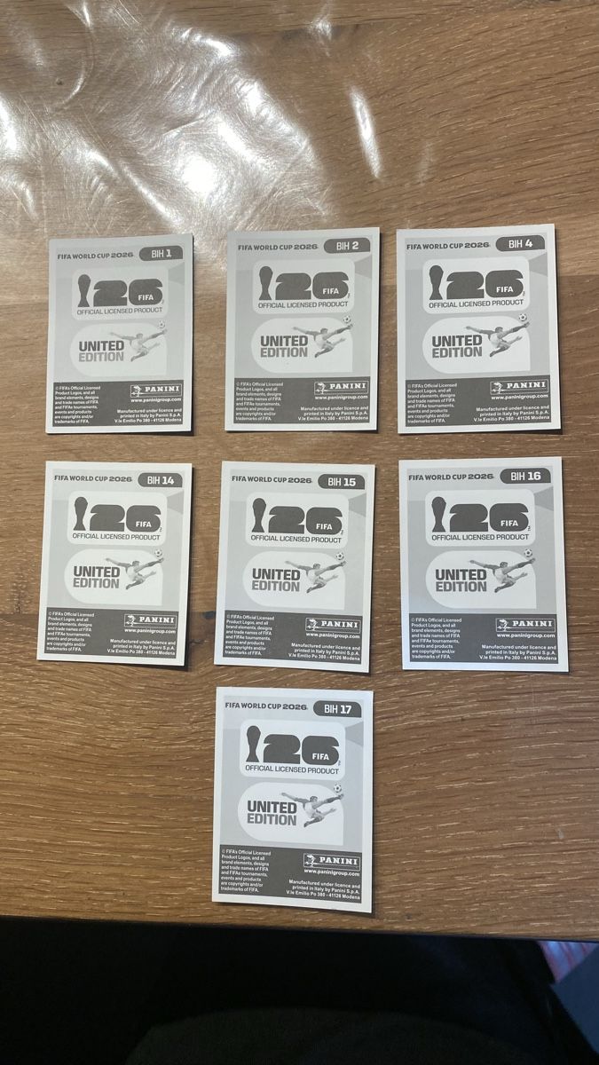 Panini Carte collezionabili: Panini Sticker - BIH - 7 Stickers – Nuovo (secondo la descrizione) da Adliswil venduto da didoli 1