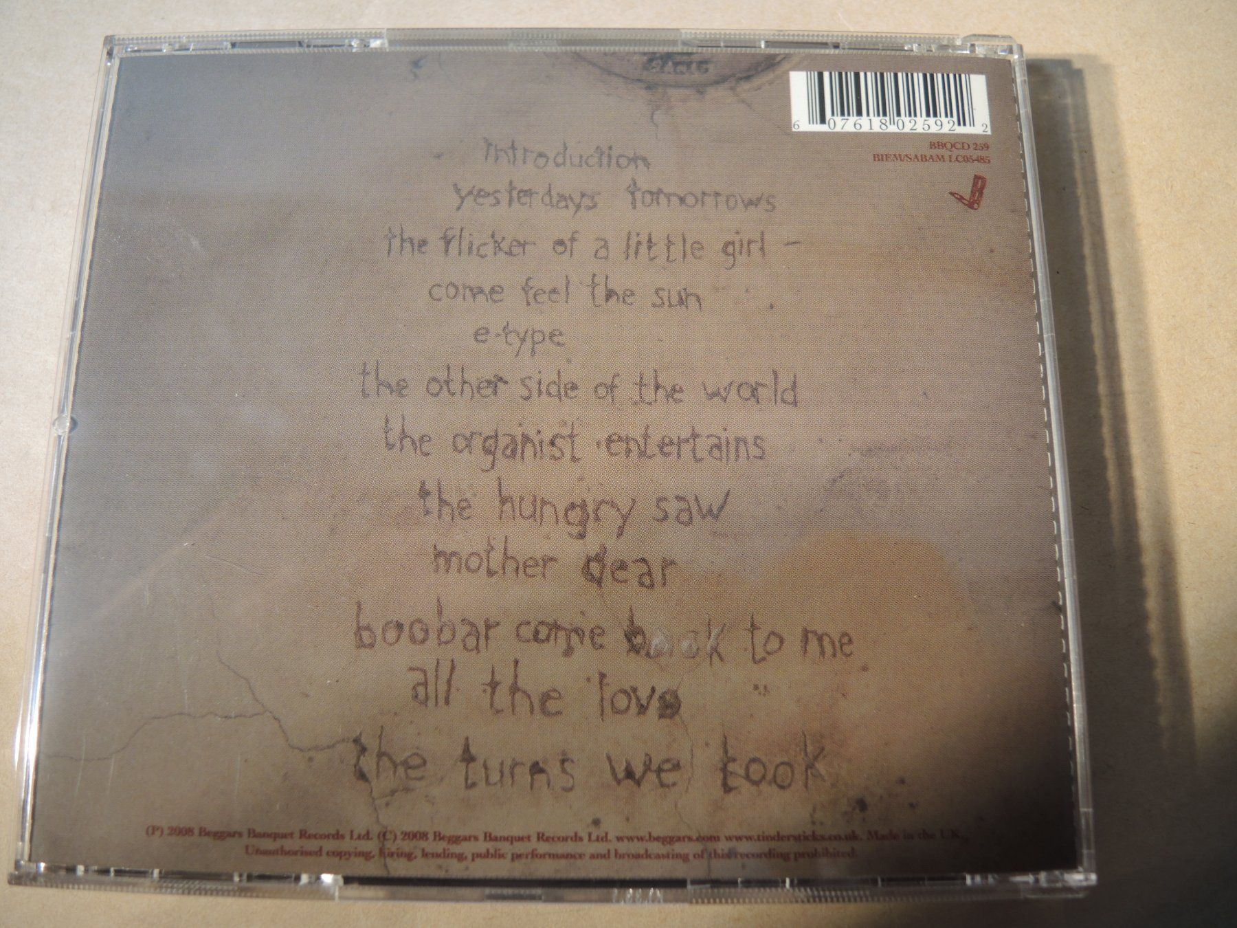 CD: Tindersticks - The Hungry Saw - CD – Usato da Rorschach venduto da maeck8 2