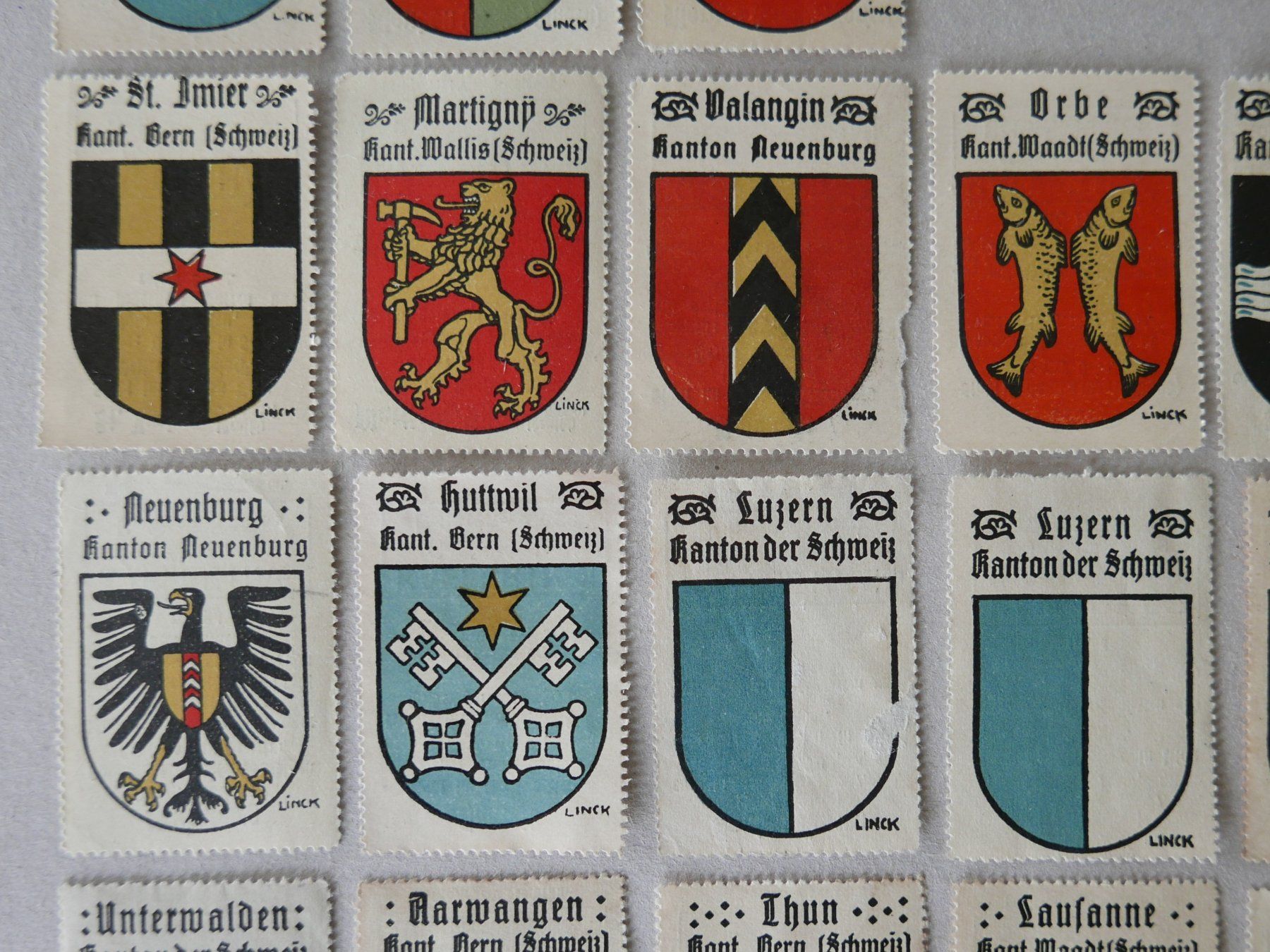 Tutti i francobolli: REKLAMEMARKEN KANTONS- & GEMEINDE-WAPPEN KAFFEE HAG – Usato da Balgach venduto da Zwischenraum 7