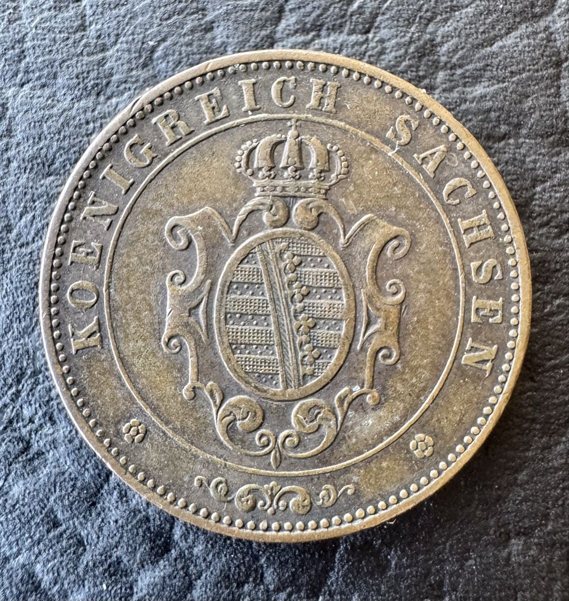 Toutes les monnaies: Sachsen - 5 Pfennige 1862 – D'occasion à Meilen par coins4sale 1