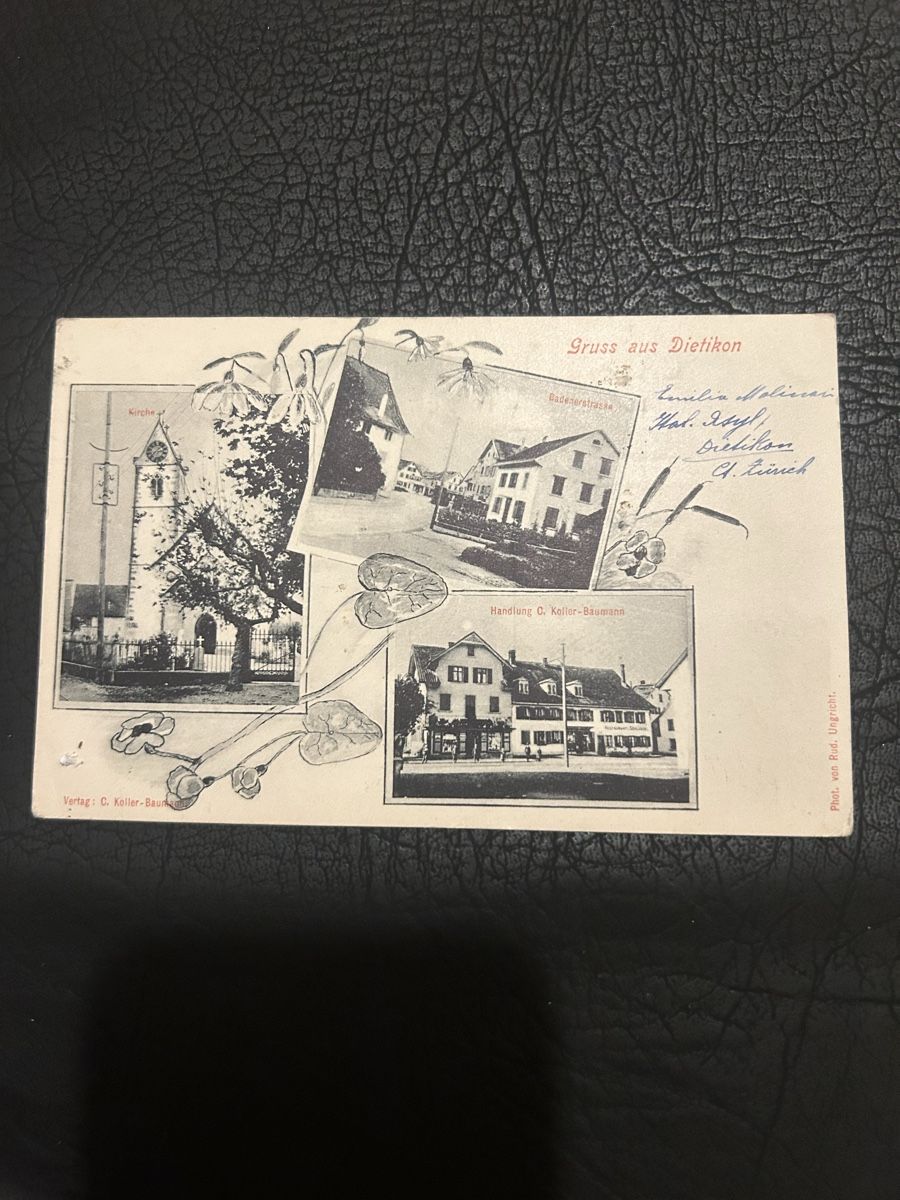 Cartoline postali: Gruss aus Dietikon 1916 – Usato da Breganzona venduto da Milesbo