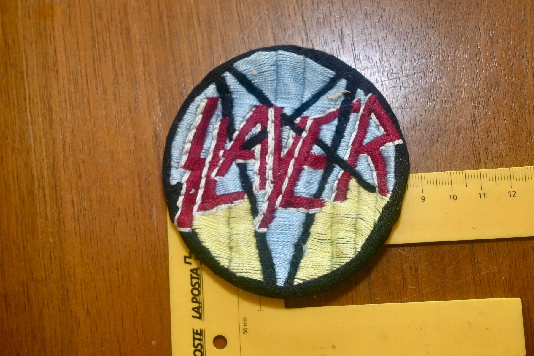 Dischi in vinile: VINTAGE Slayer PATCH dicker stoff BADGE – Usato da Pfaffhausen venduto da mono_rec 1