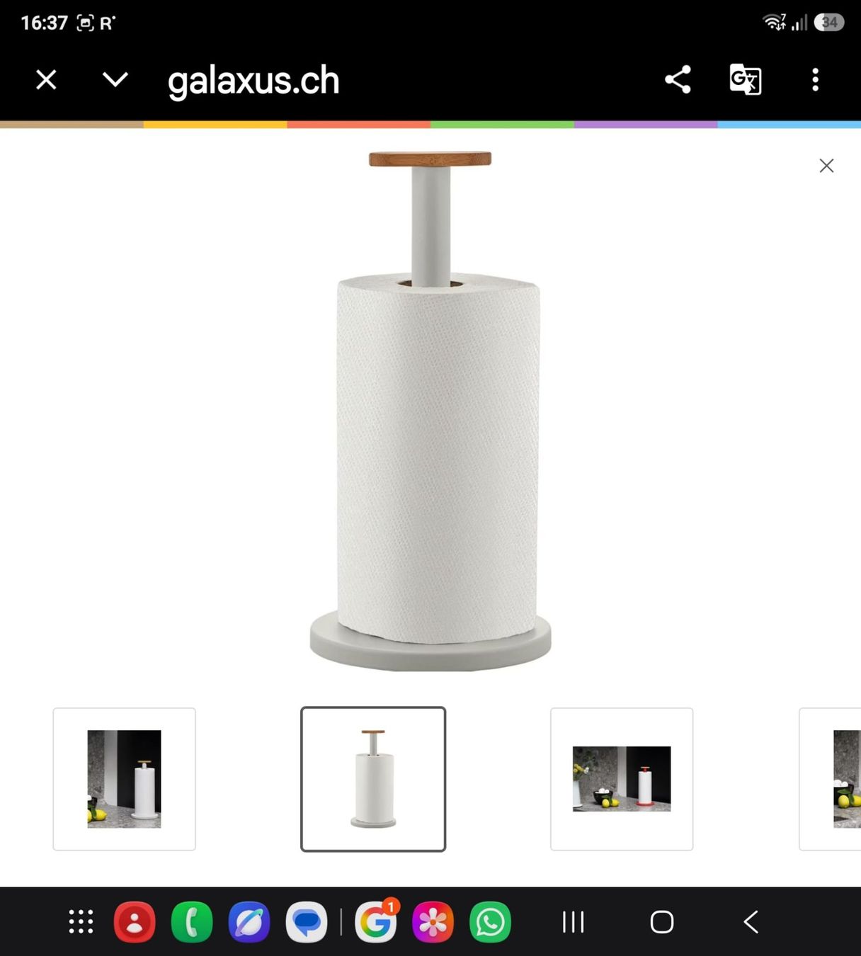 Alessi Altro per la casa: Alessi Mattina - Küchenrollenhalter grau – Nuovo e nell'imballaggio originale da Wikon venduto da Speedy_li