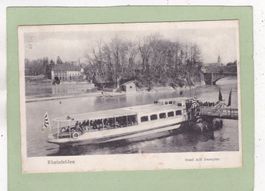 Rheinfelden Insel mit Dampfer 1929