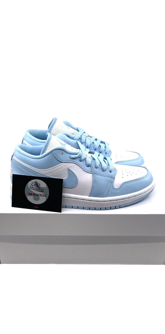 Jordan Scarpe da uomo: Jordan 1 Low White Ice Blue Grösse EU 38 – Nuovo e nell'imballaggio originale da Küsnacht ZH venduto da SamSneakerSale 2