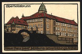 Steindruck-AK Oberhollabrunn, Kaiser Fra