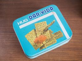 uralt antik HUG DAR-VIDA-Blechdose Sammler vintage Darvida
