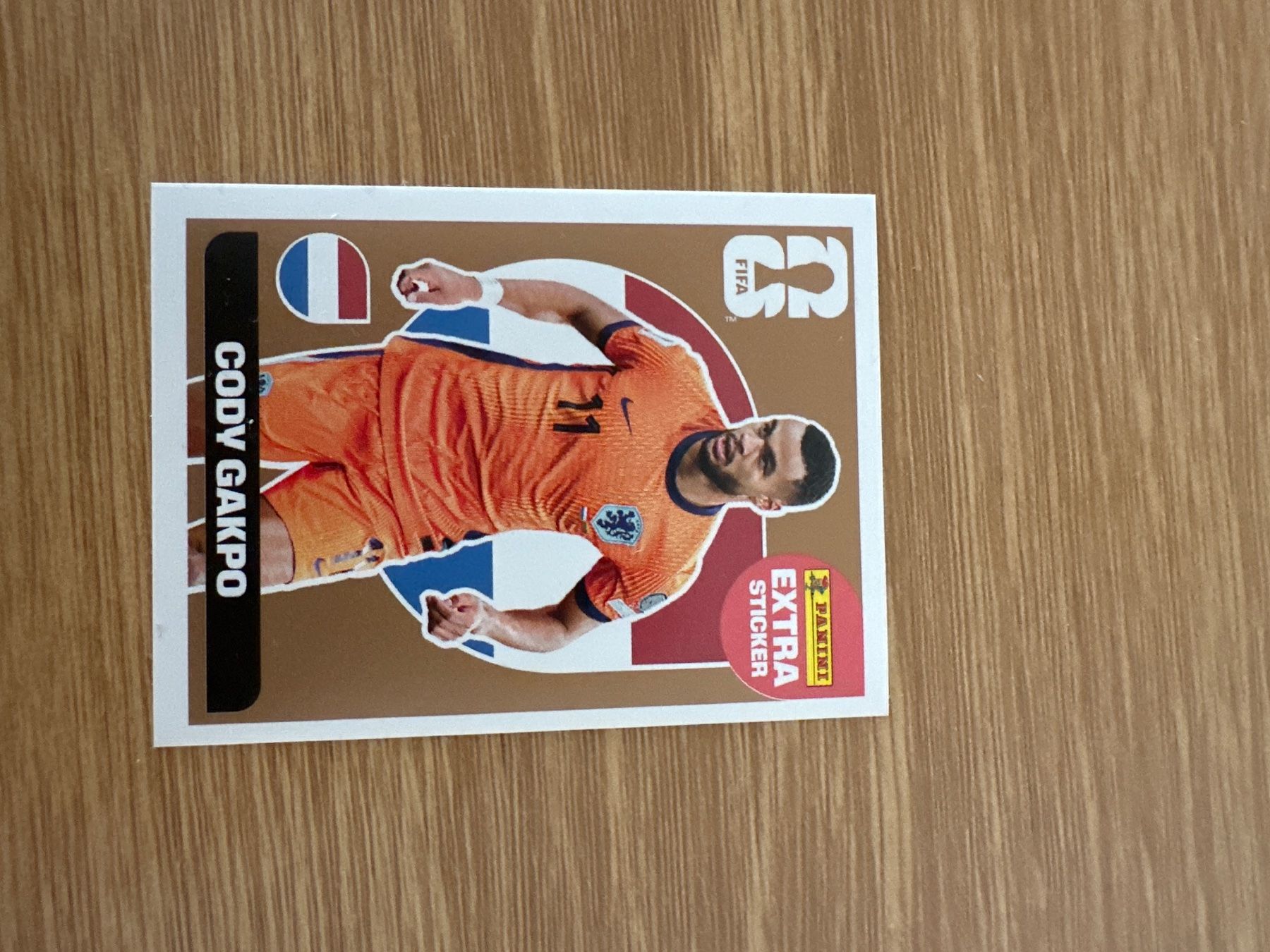 Panini Carte collezionabili: Extra Sticker Bronze WM 26: Cody Gakpo – Nuovo e nell'imballaggio originale da Winterthur venduto da sah_gn89