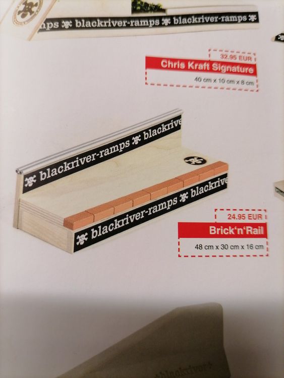 Black River Palette Touche Ramps Fingerboard - Mini Rampe Bois Pour Fingerboard 12x9x2cm
