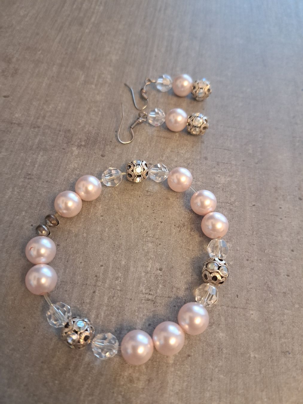 Bracciali & Braccialetti: Sternenzauber Armband & passende Ohrringe rosa (handmade) – Usato da Burgdorf venduto da Ninu88 1