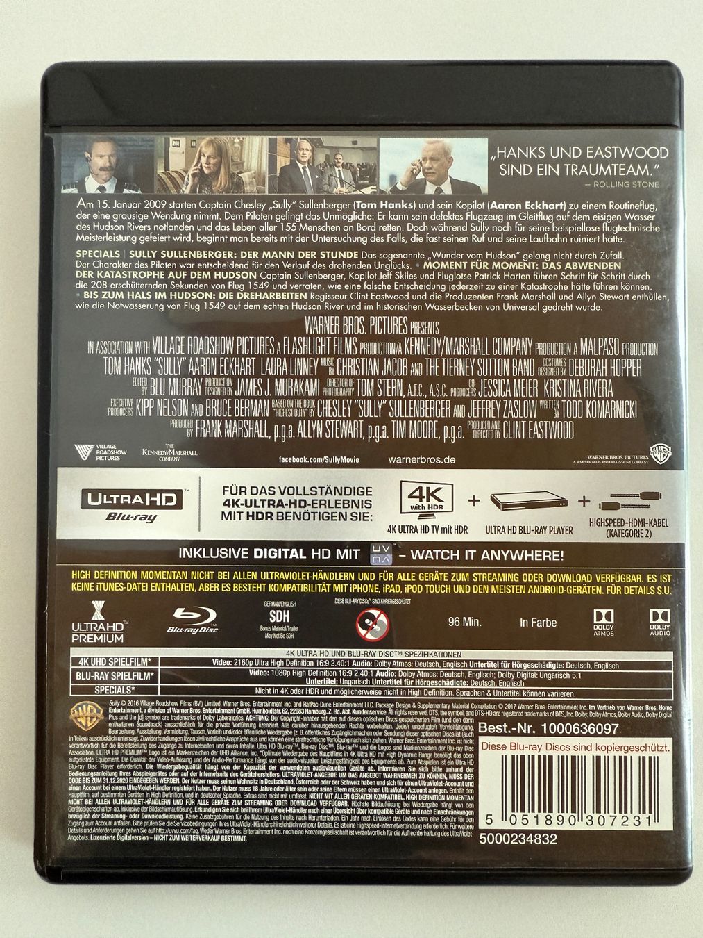 Tutti i DVDs: 4K UltraHD Blu-Ray Sully – Usato da Gasel venduto da Alter_Ego 1